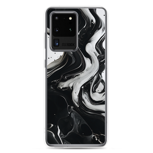 Black and White Fluid Samsung® Phone Case