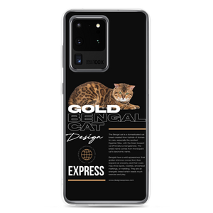 Gold Bengal Cat Samsung Case