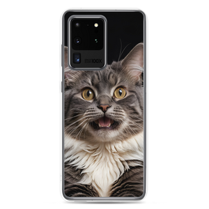 Shocked Cat Face Samsung Case