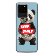 Keep Smile Blue Panda Samsung Case