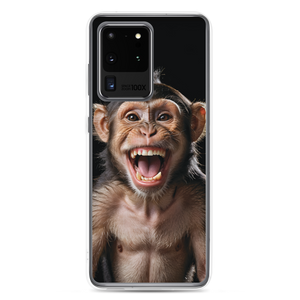 Happy Monkey Black Samsung Case