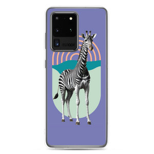 Giraffe Zebra Purple Samsung Case