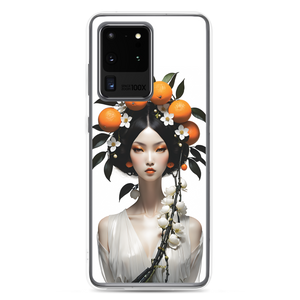 Beauty Lady with Orange Fruits Samsung Case