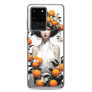 Oriental Lady with Orange Fruits Samsung Case