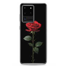 Red Rose on Black Samsung Case