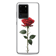 Red Rose on White Samsung Case