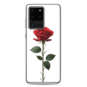 Red Rose on White Samsung Case