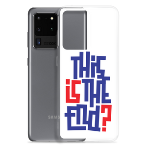 IS/THIS IS THE END? Navy Red Samsung Phone Case