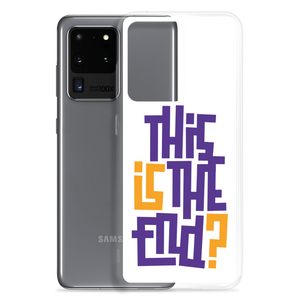 IS/THIS IS THE END? Purple Yellow Samsung Phone Case