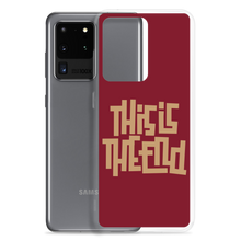 THIS IS THE END? Burgundy Samsung Phone Case