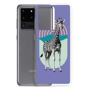 Giraffe Zebra Purple Samsung Case