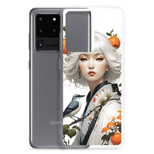 Oriental Lady with Orange and Bird Samsung Case