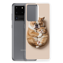 Cute Baby Cat and Dog Sleep Samsung Case