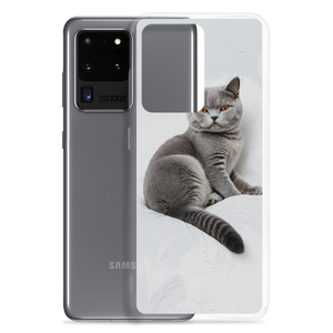 Relaxing British Shorthair Cat Samsung Case