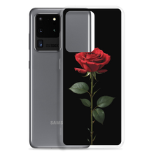 Red Rose on Black Samsung Case