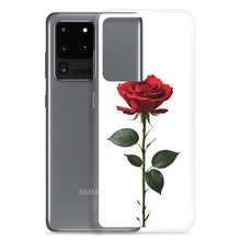 Red Rose on White Samsung Case