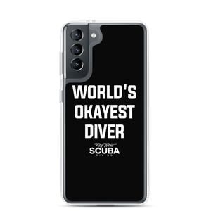 World's Okayest Diver Clear Case for Samsung®