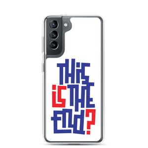 IS/THIS IS THE END? Navy Red Samsung Phone Case