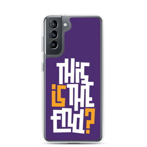 IS/THIS IS THE END? Purple Yellow Reverse Samsung Phone Case