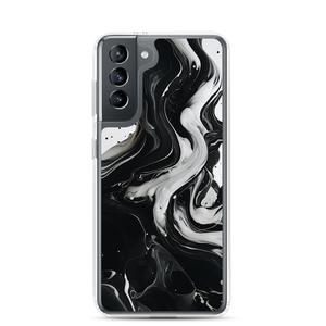 Black and White Fluid Samsung® Phone Case