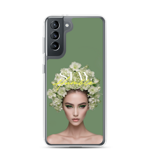 Stay Humble Female Flower Art Samsung® Phone Case