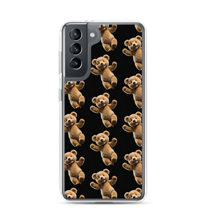 Happy Teddy Bear Pattern Samsung Case