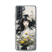 Oriental Lady with Yellow Flowers Samsung Case