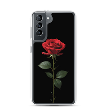 Red Rose on Black Samsung Case