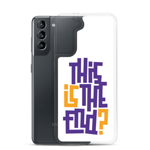 IS/THIS IS THE END? Purple Yellow Samsung Phone Case