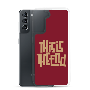 THIS IS THE END? Burgundy Samsung Phone Case