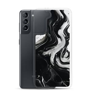 Black and White Fluid Samsung® Phone Case