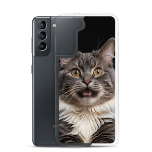 Shocked Cat Face Samsung Case