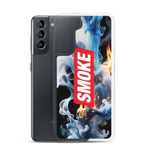 Blue Smoke Fire Samsung Case