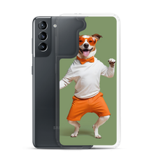 Funny Dancing Dog Green Samsung Case