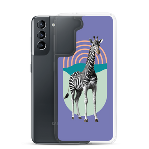 Giraffe Zebra Purple Samsung Case