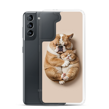 Cute Baby Cat and Dog Sleep Samsung Case