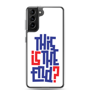 IS/THIS IS THE END? Navy Red Samsung Phone Case