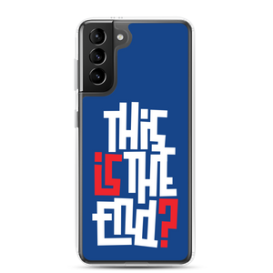 IS/THIS IS THE END? Navy Blue Reverse Samsung Phone Case