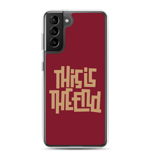 THIS IS THE END? Burgundy Samsung Phone Case