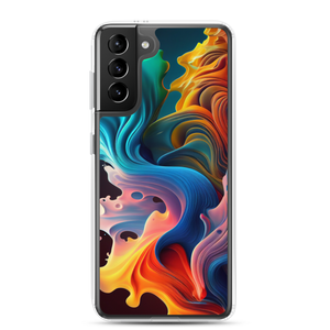 Colorful Swirl Background Samsung® Phone Case