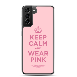 Keep Calm and Wear Pink Samsung® Phone Case