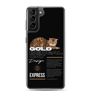 Gold Bengal Cat Samsung Case