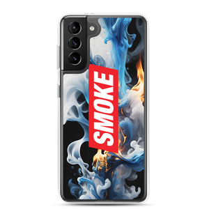 Blue Smoke Fire Samsung Case