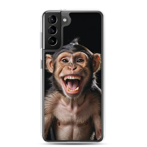 Happy Monkey Black Samsung Case