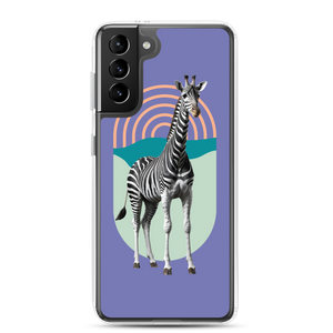 Giraffe Zebra Purple Samsung Case