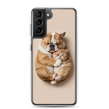 Cute Baby Cat and Dog Sleep Samsung Case