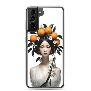 Beauty Lady with Orange Fruits Samsung Case