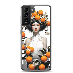 Oriental Lady with Orange Fruits Samsung Case