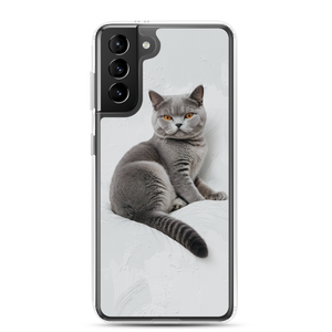 Relaxing British Shorthair Cat Samsung Case