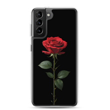 Red Rose on Black Samsung Case